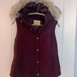 Prince and Fox hooded fur vest
